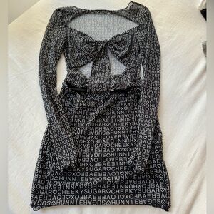 Princess Polly Long Sleeve Patterned Dress